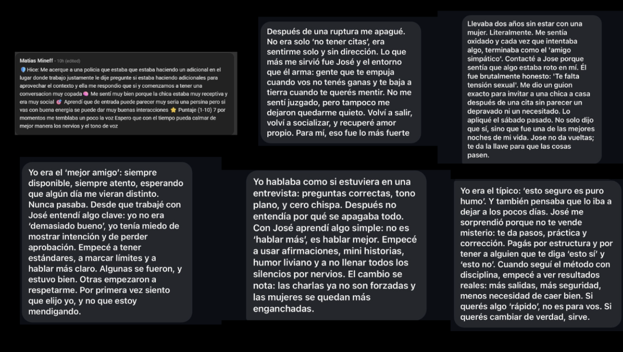 Más capturas de resultados y experiencias de alumnos de José